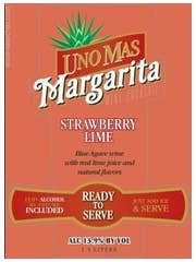 Uno Más Strawberry Lime Margarita Cocktail, USA – 1.5 L